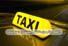۱۰۰ اسم جذاب برای تاکسی اینترنتی (با دسته‌بندی)